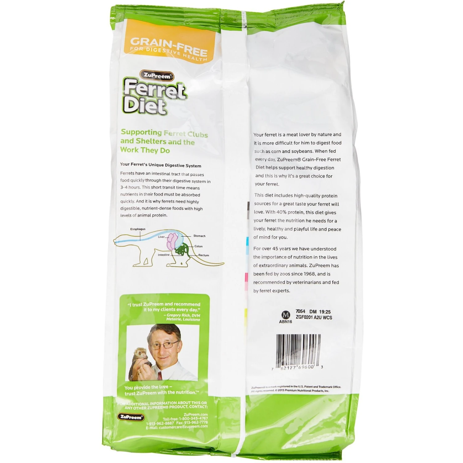 ZuPreem Grain-Free Diet Daily Ferret Food, 4-lb Bag 2 ZuPreem Grain-Free Diet Daily Ferret Food, 4-lb Bag - Image 2