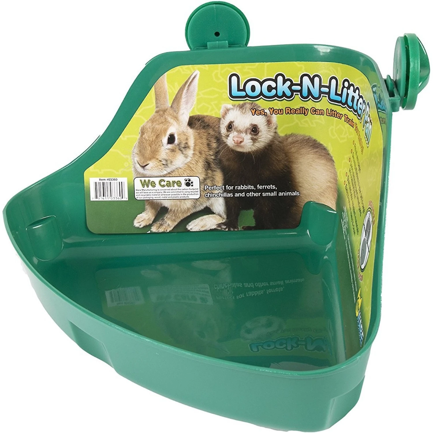 Ware Lock-N-Litter Small Animal Litter Pan, Color Varies 2 Ware Lock-N-Litter Small Animal Litter Pan, Color Varies - Image 2