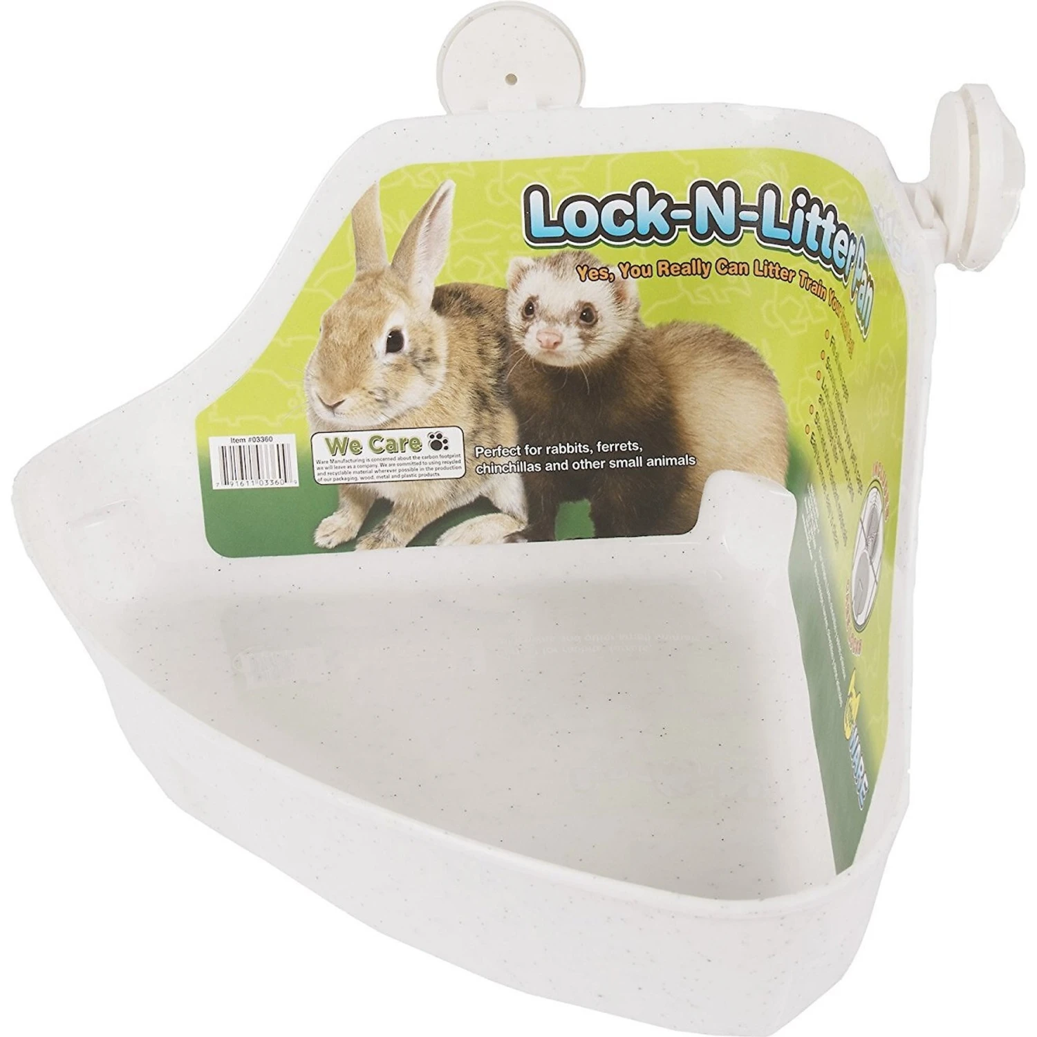 Ware Lock-N-Litter Small Animal Litter Pan, Color Varies 3 Ware Lock-N-Litter Small Animal Litter Pan, Color Varies - Image 3