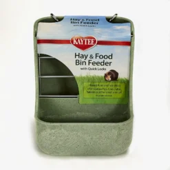 Kaytee Hay-N-Food Bin With Quick Locks Small Animal Feeder, Color Varies