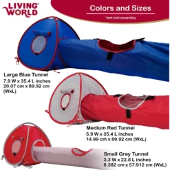 Living World Small Animal Tunnel, Color Varies -MiniMates Shop 101602 PT3. AC SS1800 V1627687331
