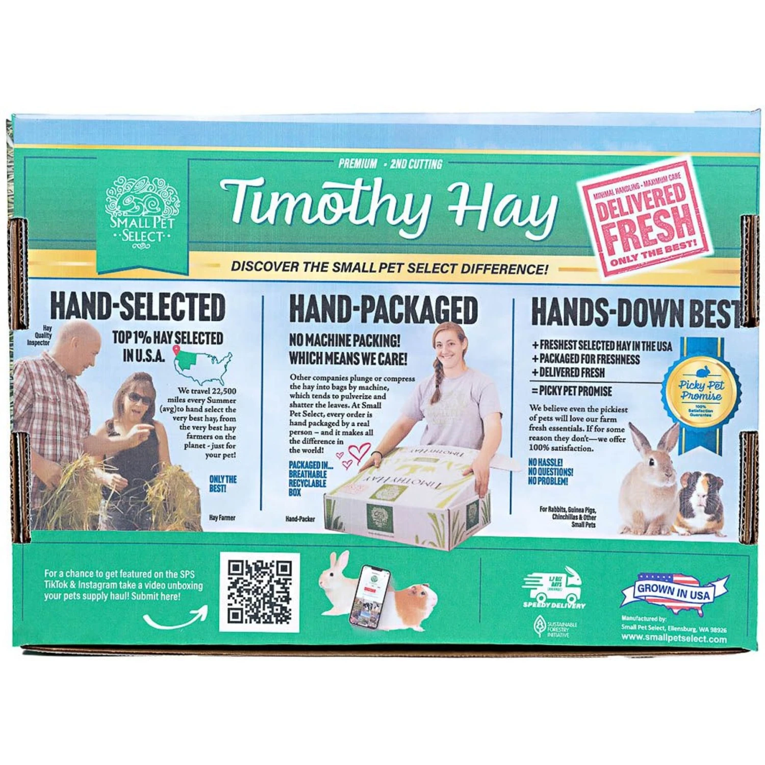 Small Pet Select Second Cut Timothy Hay Small Animal Food 3 Small Pet Select Second Cut Timothy Hay Small Animal Food - Image 3