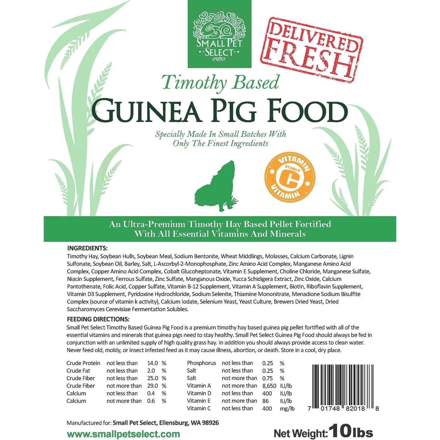 Small Pet Select Timothy Based Guinea Pig Food 4 Small Pet Select Timothy Based Guinea Pig Food - Image 4