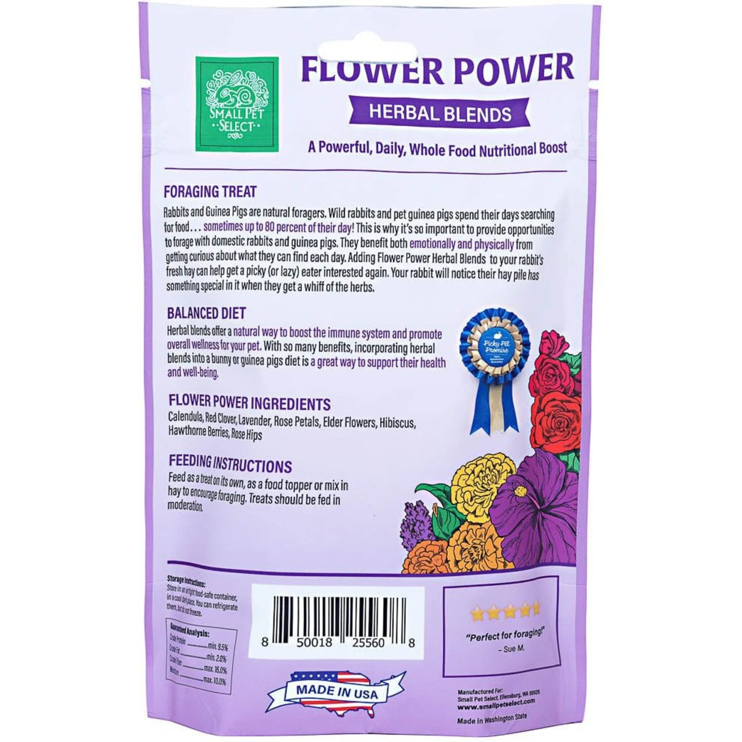 Small Pet Select Flower Power Berry Boost Blend Small Animal Treats 4 Small Pet Select Flower Power Berry Boost Blend Small Animal Treats - Image 4
