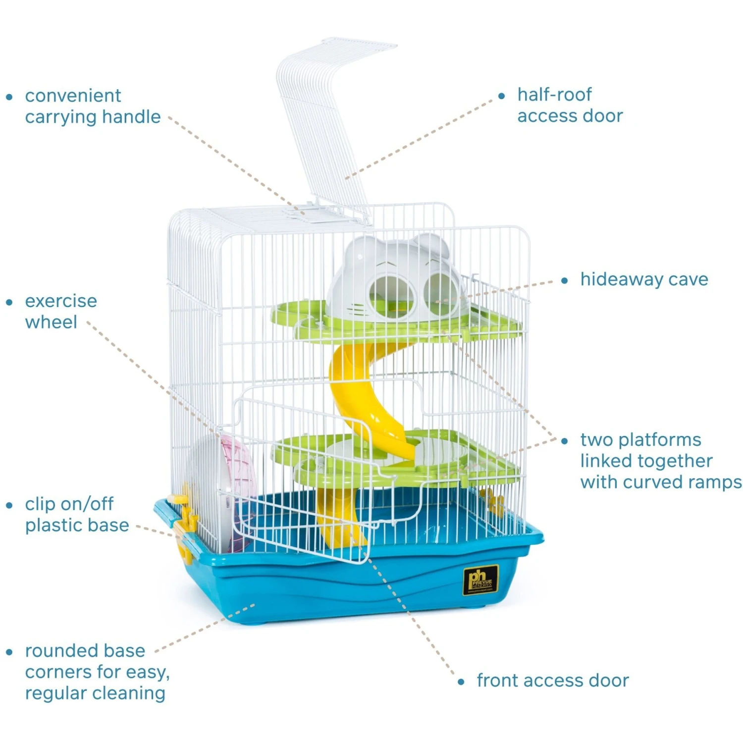 Prevue Pet Products Blue Hamster Haven 3 Prevue Pet Products Blue Hamster Haven - Image 3