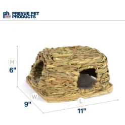 Prevue Pet Products Nature's Hideaway Grass Hut Small Animal Toy -MiniMates Shop 106103 PT6. AC SS1800 V1695744356