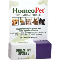 HomeoPet Digestive Upsets Homeopathic Medicine For Digestive Issues For Birds, Cats, Dogs & Small Pets