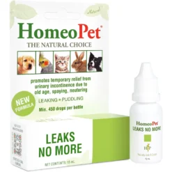 HomeoPet Leaks No More Homeopathic Medicine For Incontinence For Birds, Cats, Dogs & Small Pets