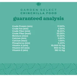 Oxbow Garden Select Chinchilla Food -MiniMates Shop 117933 PT4. AC SS1800 V1661823178