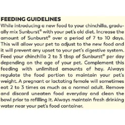 Higgins Sunburst Gourmet Blend Chinchilla Food -MiniMates Shop 139445 PT8. AC SS1800 V1600122099