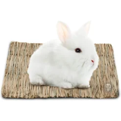 SunGrow Natural Grass Chew Mat & Hay Bedding Cage Rabbit, Guinea Pig, & Small Pet Accessories