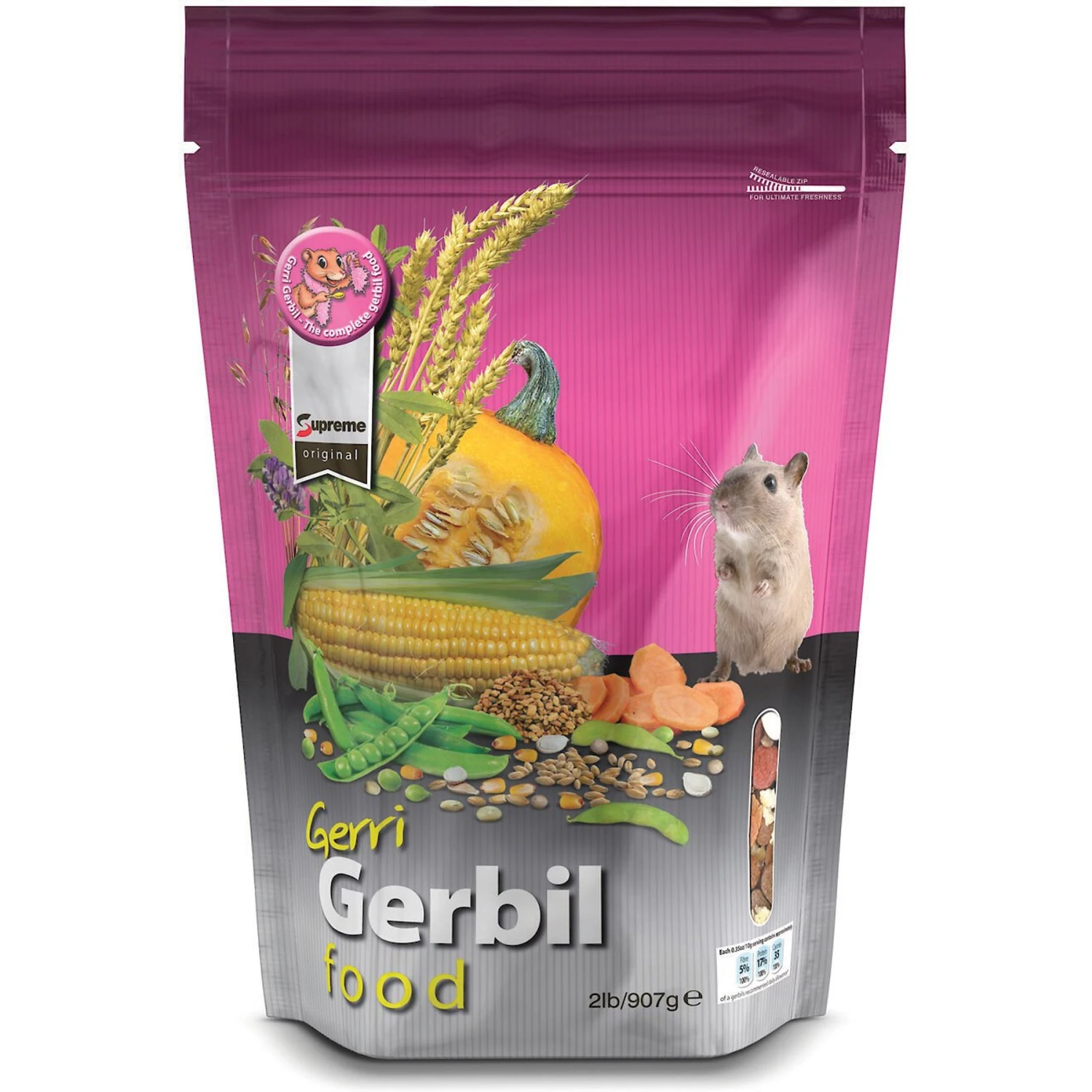 Tiny Friends Farm Gerri Gerbil Food, 2-lb Bag 1 Tiny Friends Farm Gerri Gerbil Food, 2-lb Bag