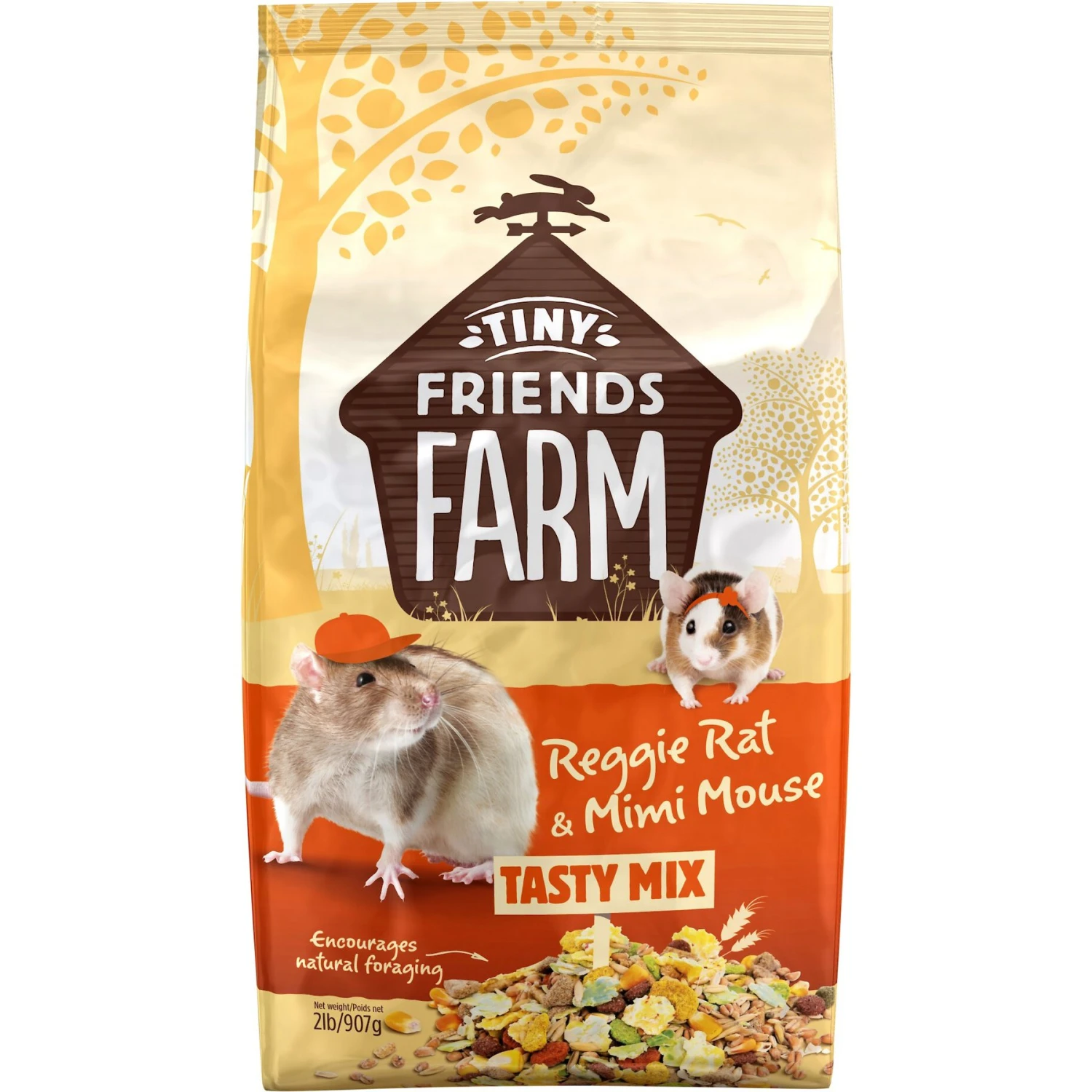 Tiny Friends Farm Reggie Rat & Mimi Mouse Food, 2-lb Bag 1 Tiny Friends Farm Reggie Rat & Mimi Mouse Food, 2-lb Bag