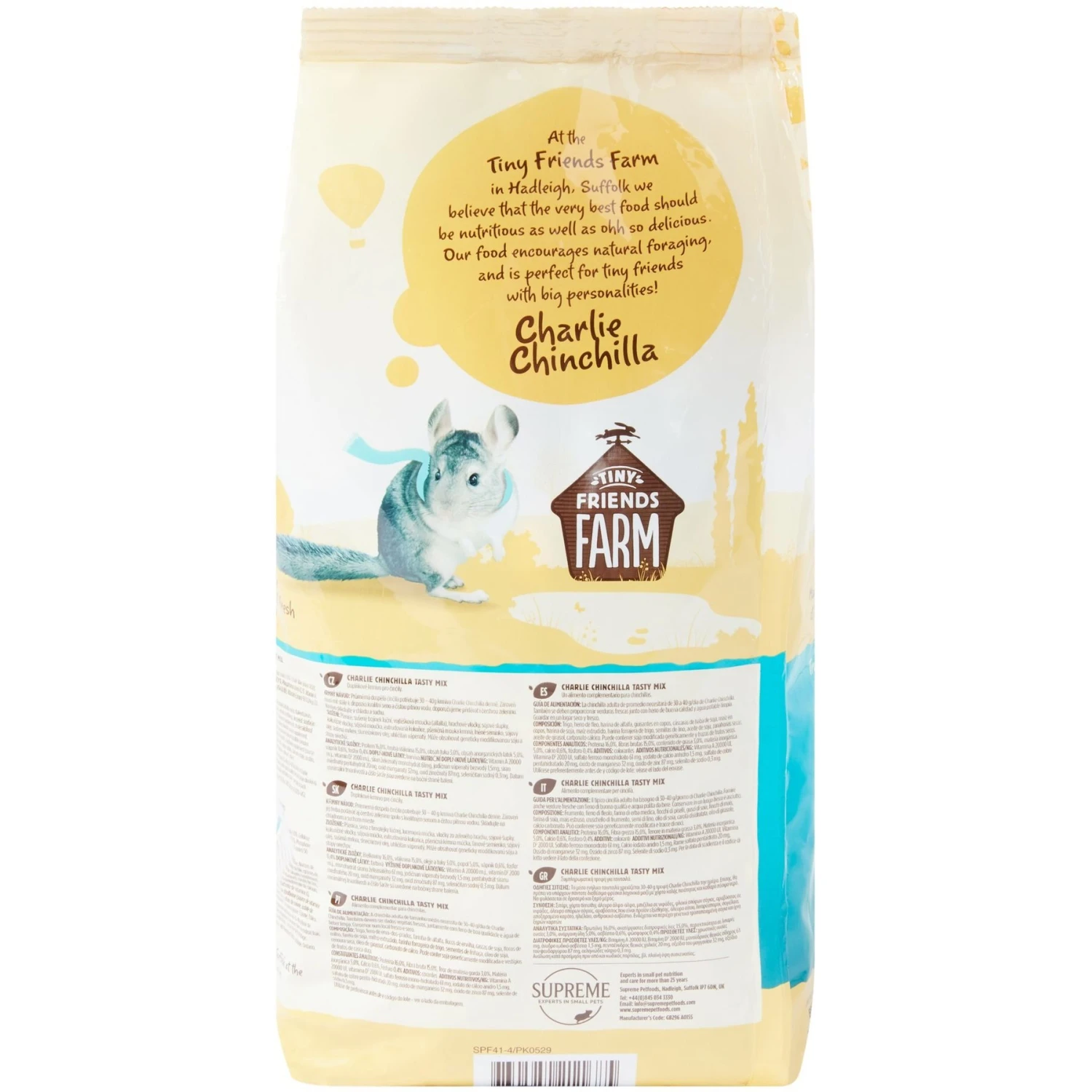 Tiny Friends Farm Charlie Chinchilla Food 2-lb Bag 2 Tiny Friends Farm Charlie Chinchilla Food 2-lb Bag - Image 2