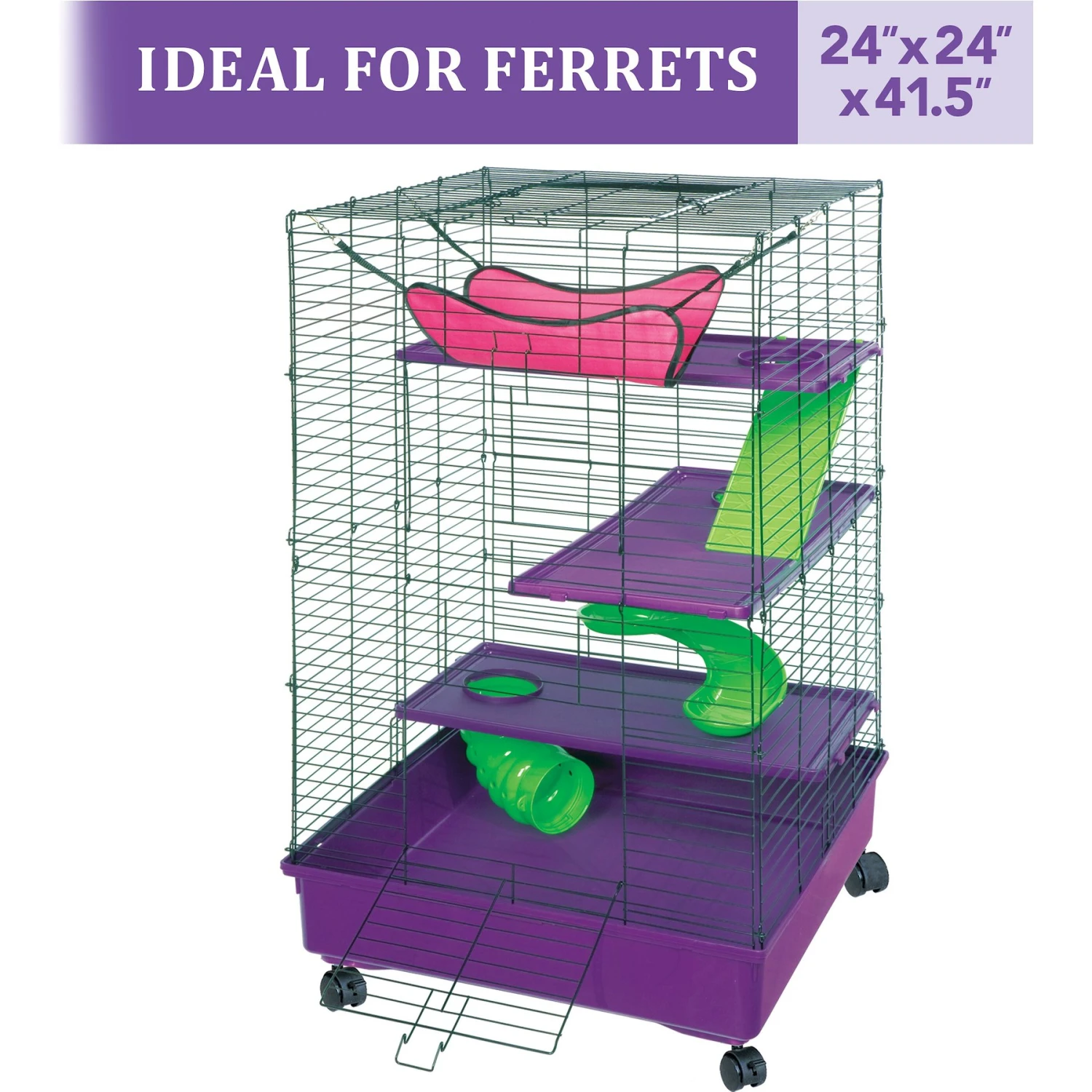 Kaytee 2x2 Multi-Level Habitat With Removable Casters Small Animal Habitat 1 Kaytee 2x2 Multi-Level Habitat With Removable Casters Small Animal Habitat
