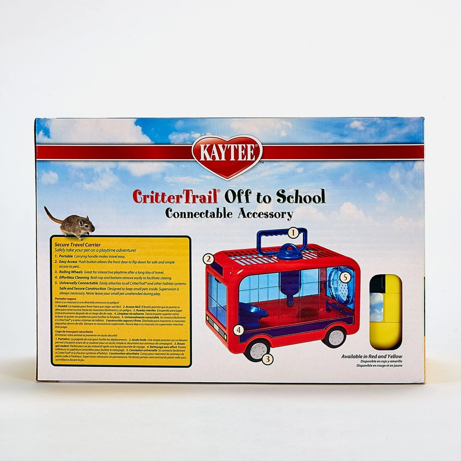 Kaytee CritterTrail Off To School Small Animal Carrier, Color Varies 2 Kaytee CritterTrail Off To School Small Animal Carrier, Color Varies - Image 2