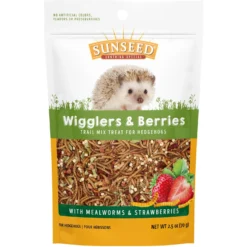 Sunseed Vita Prima Wigglers & Berries Trail Mix Snack Hedgehog & Small-Pet Treat, 2.5-oz Bag