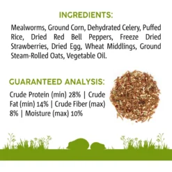 Sunseed Vita Prima Wigglers & Berries Trail Mix Snack Hedgehog & Small-Pet Treat, 2.5-oz Bag -MiniMates Shop 156177 PT5. AC SS1800 V1666649437