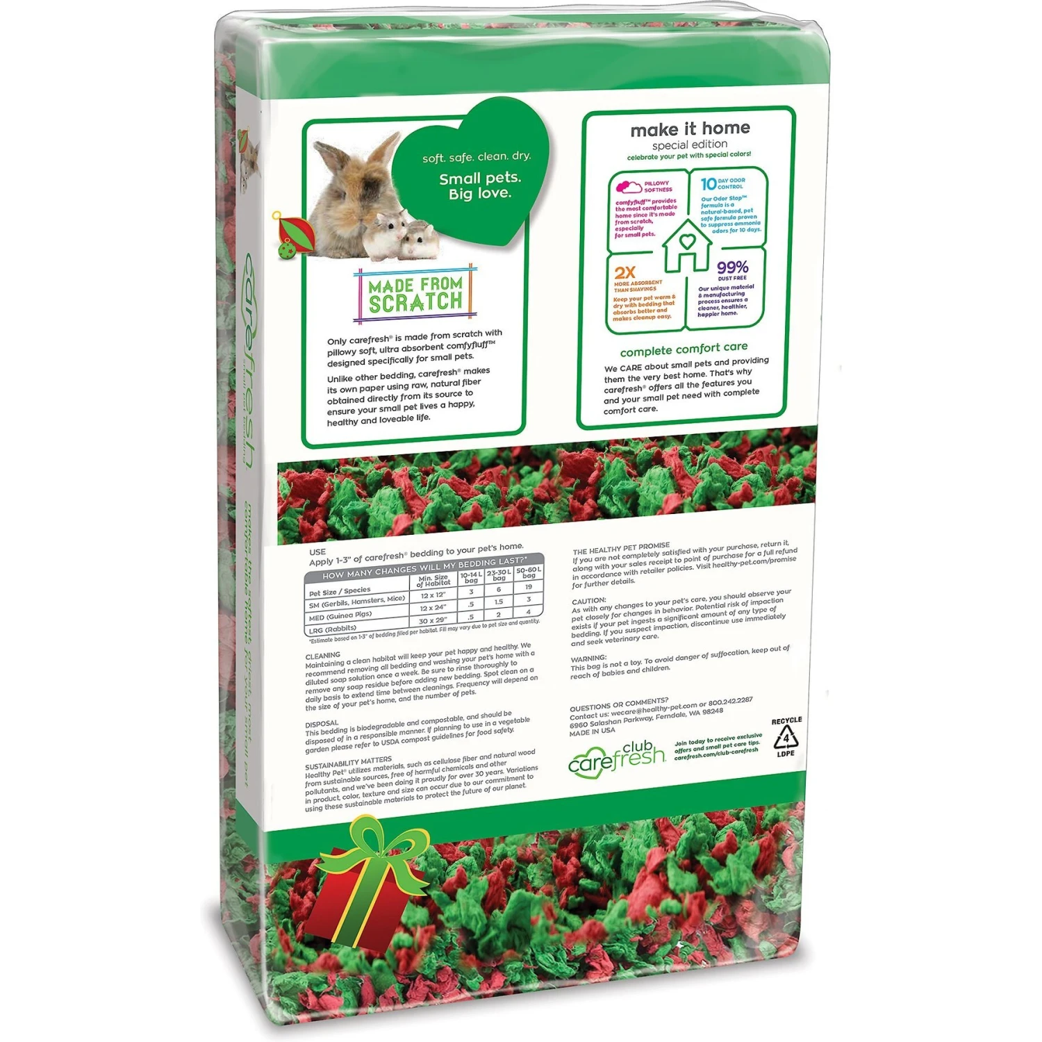 Carefresh Holiday Small Animal Bedding 2 Carefresh Holiday Small Animal Bedding - Image 2