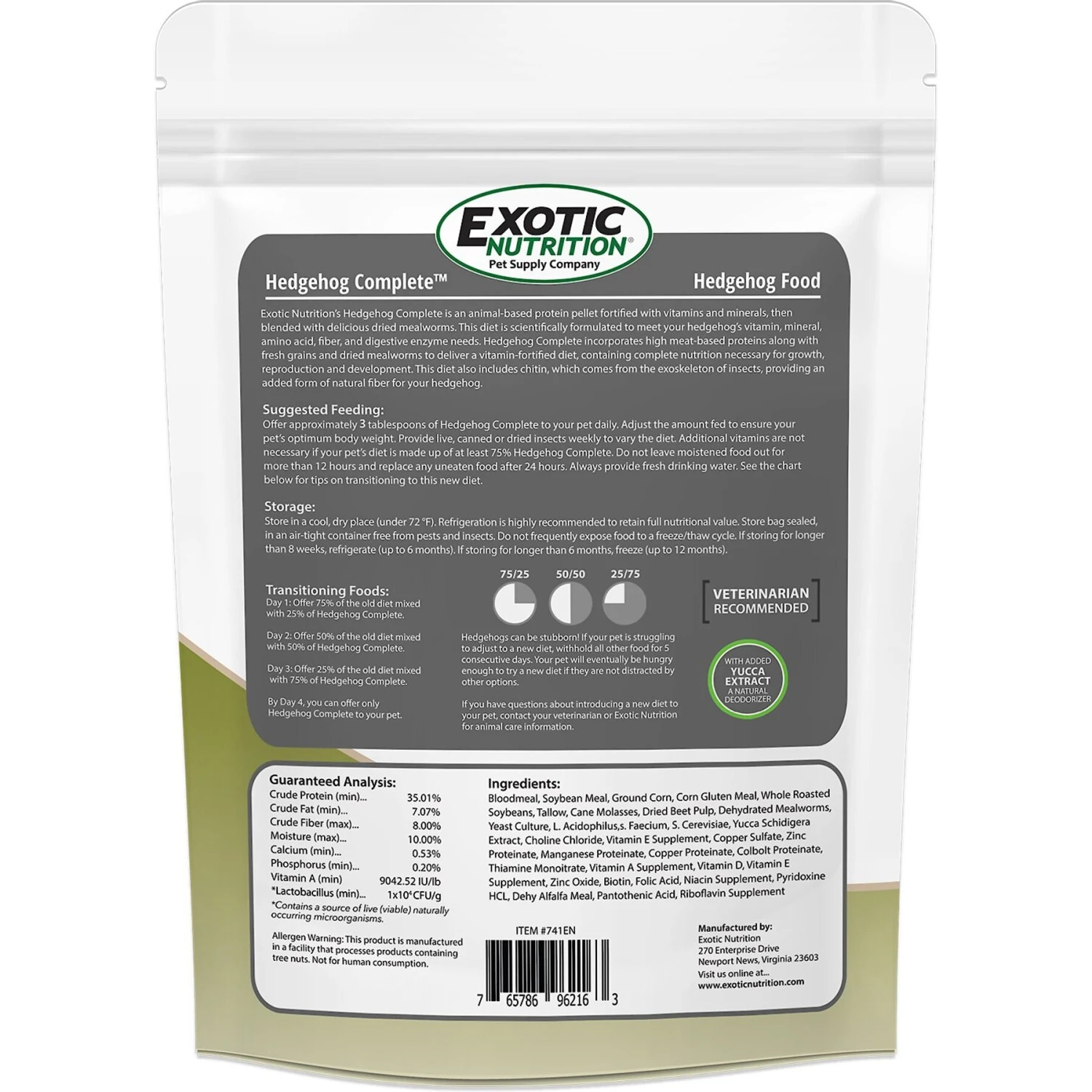 Exotic Nutrition Hedgehog Complete Hedgehog Food 2 Exotic Nutrition Hedgehog Complete Hedgehog Food - Image 2