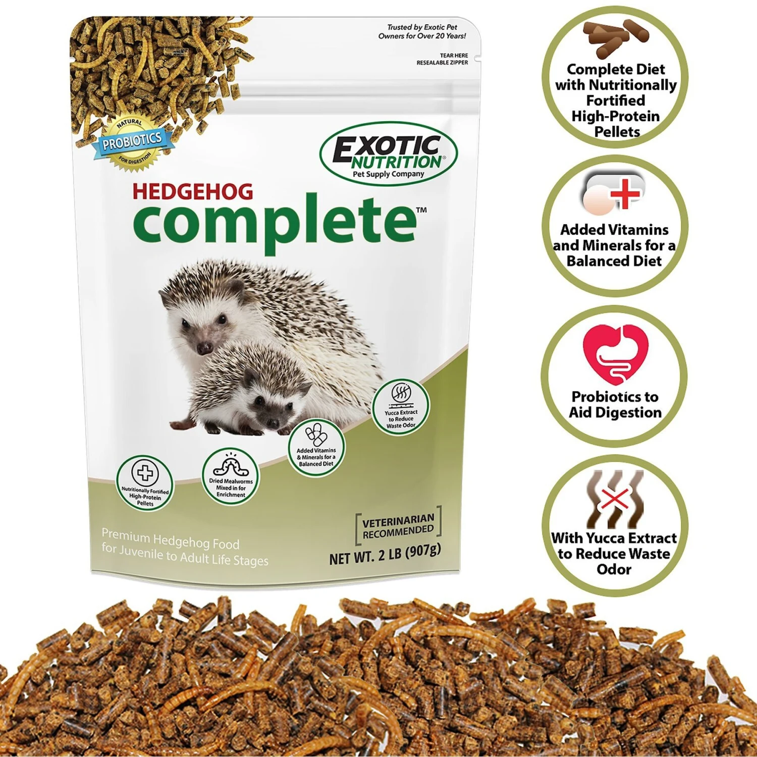 Exotic Nutrition Hedgehog Complete Hedgehog Food 7 Exotic Nutrition Hedgehog Complete Hedgehog Food - Image 7