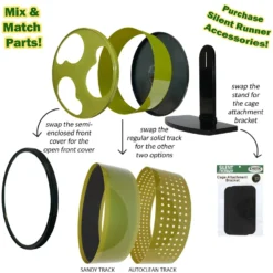 Exotic Nutrition Silent Runner Small Animal Exercise Wheel -MiniMates Shop 158285 PT5. AC SS1800 V1671815229