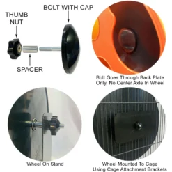 Exotic Nutrition Silent Runner Small Animal Exercise Wheel -MiniMates Shop 158285 PT7. AC SS1800 V1671815170
