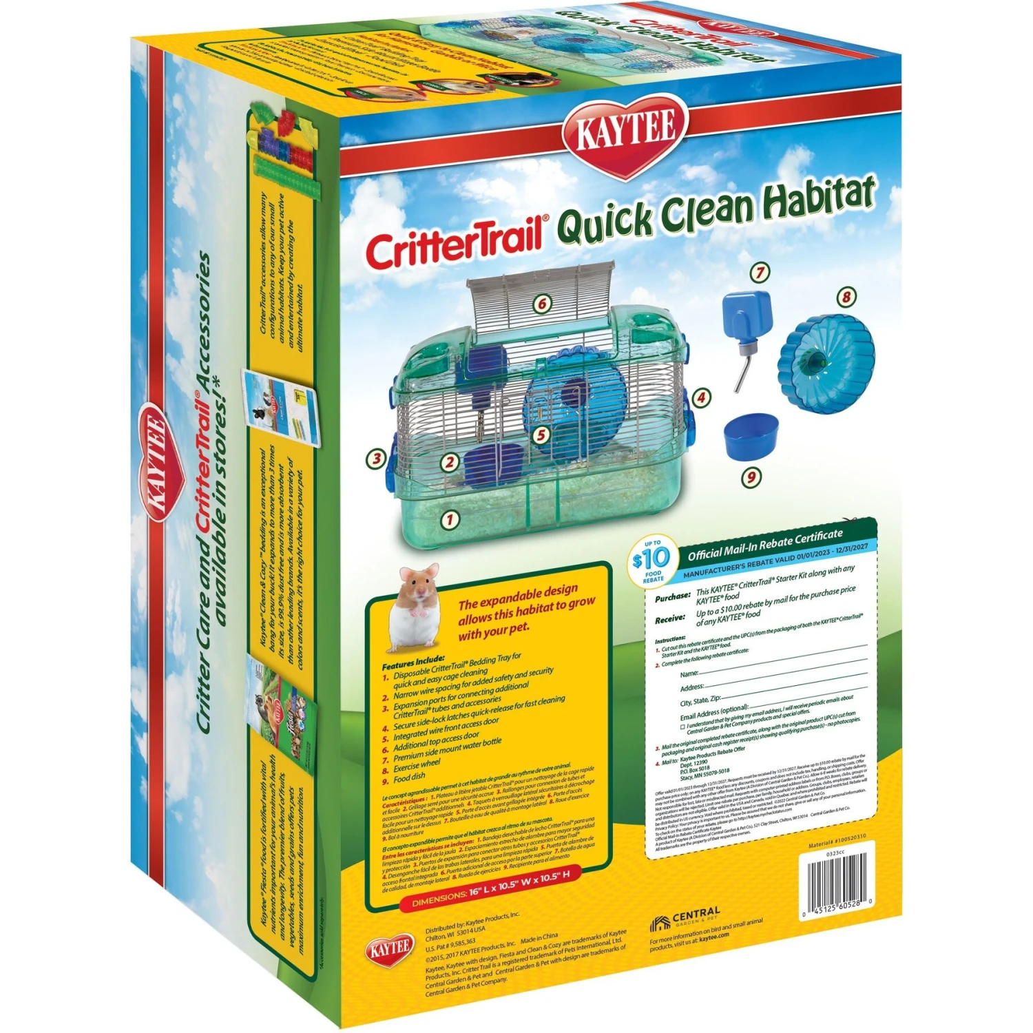 Kaytee CritterTrail Quick Clean Small Animal Habitat 4 Kaytee CritterTrail Quick Clean Small Animal Habitat - Image 4