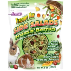 Brown's Timothy Hay Side Salads Fruits N' Berries Small Animal Food