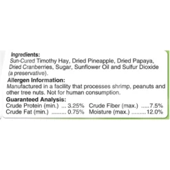 Brown's Timothy Hay Side Salads Fruits N' Berries Small Animal Food -MiniMates Shop 165356 PT3. AC SS1800 V1668027043