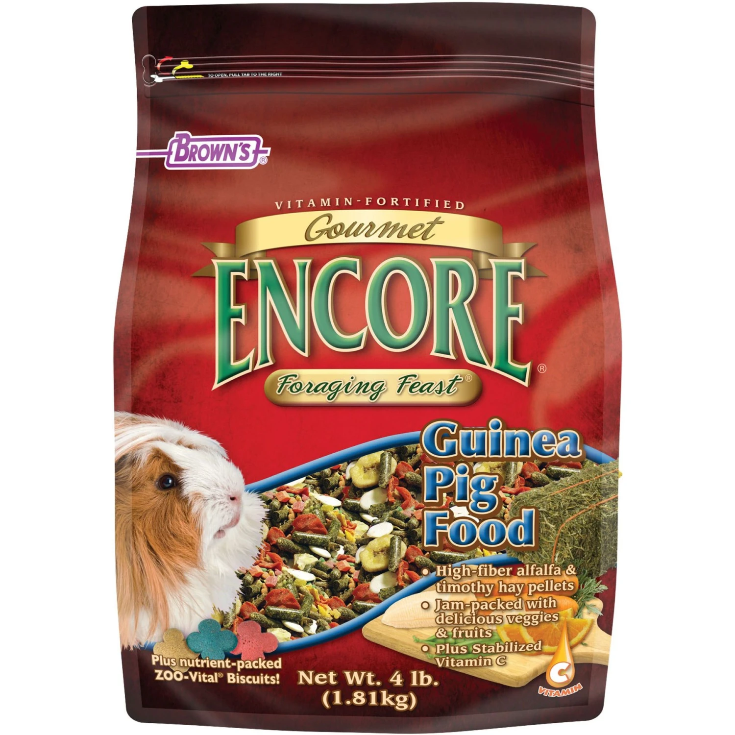 Brown's Encore Gourmet Foraging Feast Guinea Pig Food 1 Brown's Encore Gourmet Foraging Feast Guinea Pig Food