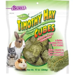 Brown's Natural Timothy Hay Cubes Chinchilla, Guinea Pig & Rabbit Food