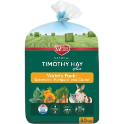 Kaytee Timothy Hay Plus Variety Pack Small Animal Food, 3-pack