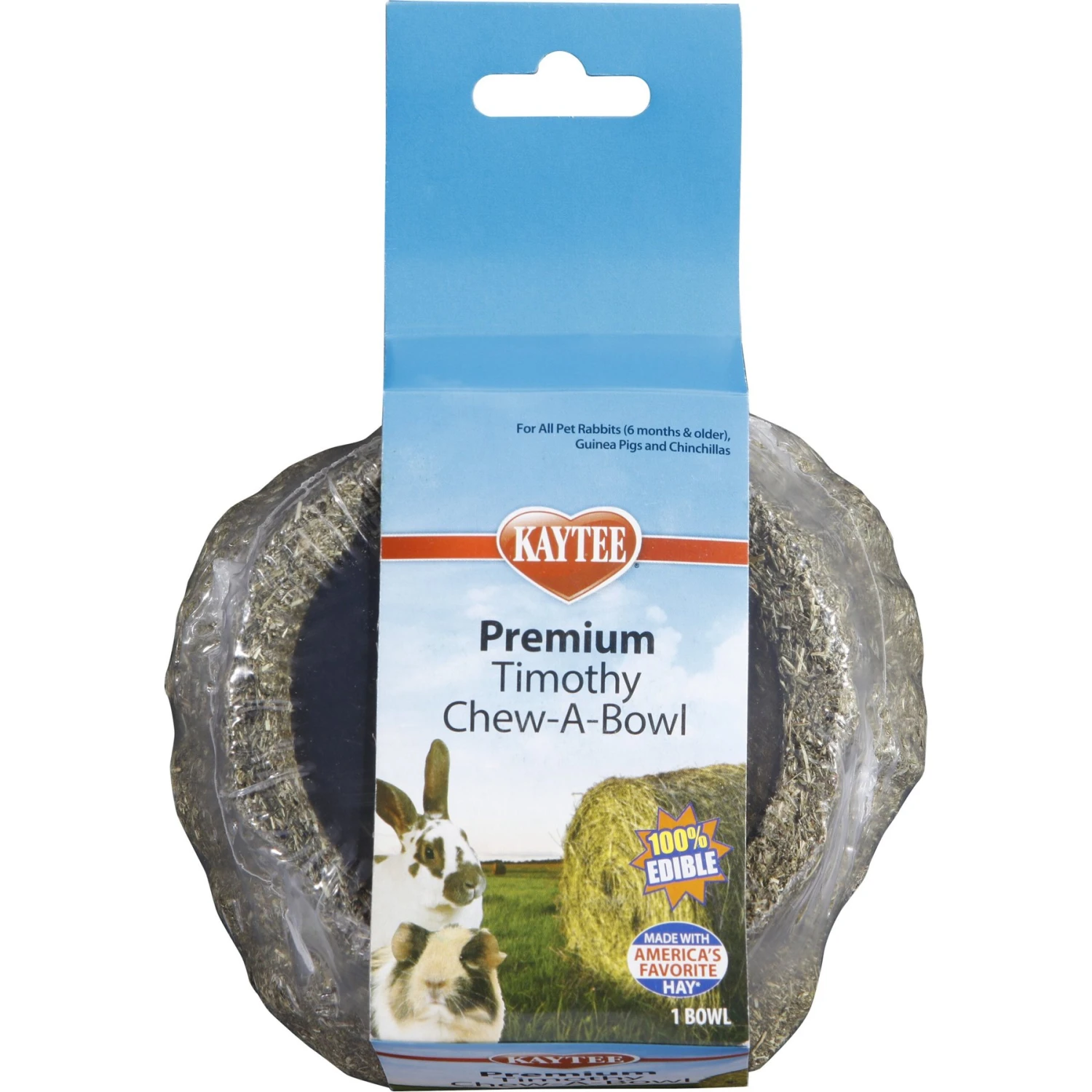 Kaytee Premium Timothy Chew-A-Bowl Small Animal Treats 1 Kaytee Premium Timothy Chew-A-Bowl Small Animal Treats