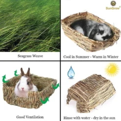 SunGrow Hay Feeder & Cage Food Dispenser Rabbit & Guinea Pig Grass Bed -MiniMates Shop 179566 PT3. AC SS1800 V1561406841