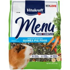Vitakraft Menu Alfalfa Pellets Blend Vitamin & Mineral Fortified Premium Guinea Pig Food, 5-lb Bag