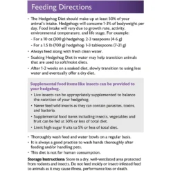 Mazuri Hedgehog Diet Food -MiniMates Shop 191361 PT6. AC SS1800 V1602042961