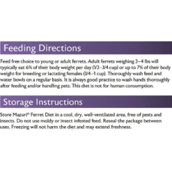 Mazuri Ferret Food -MiniMates Shop 191378 PT7. AC SS1800 V1619206323