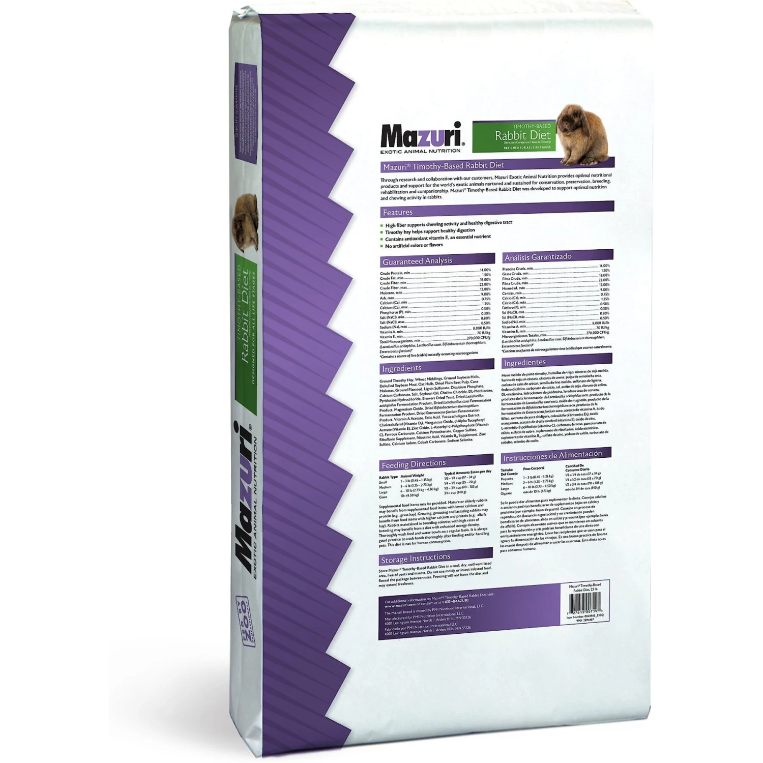 Mazuri Timothy Based Rabbit Food 3 Mazuri Timothy Based Rabbit Food - Image 3