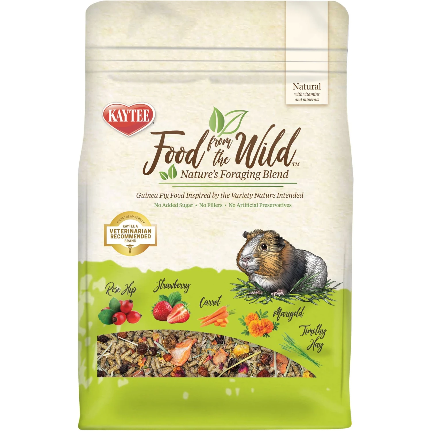 Kaytee Food From The Wild Guinea Pig Food, 4-lb Bag 1 Kaytee Food From The Wild Guinea Pig Food, 4-lb Bag