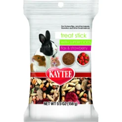 Kaytee Treat Stick With Superfoods Strawberry Flavor Small Animal Treats, 5.5-oz Bag