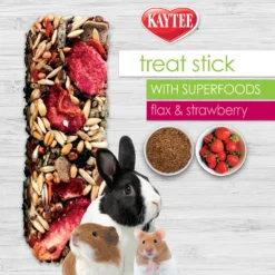 Kaytee Treat Stick With Superfoods Strawberry Flavor Small Animal Treats, 5.5-oz Bag -MiniMates Shop 199231 PT6. AC SS1800 V1610757048