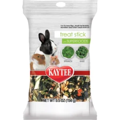 Kaytee Treat Stick With Superfoods Spinach & Kale Flavor Small Animal Treats, 5.5-oz Bag