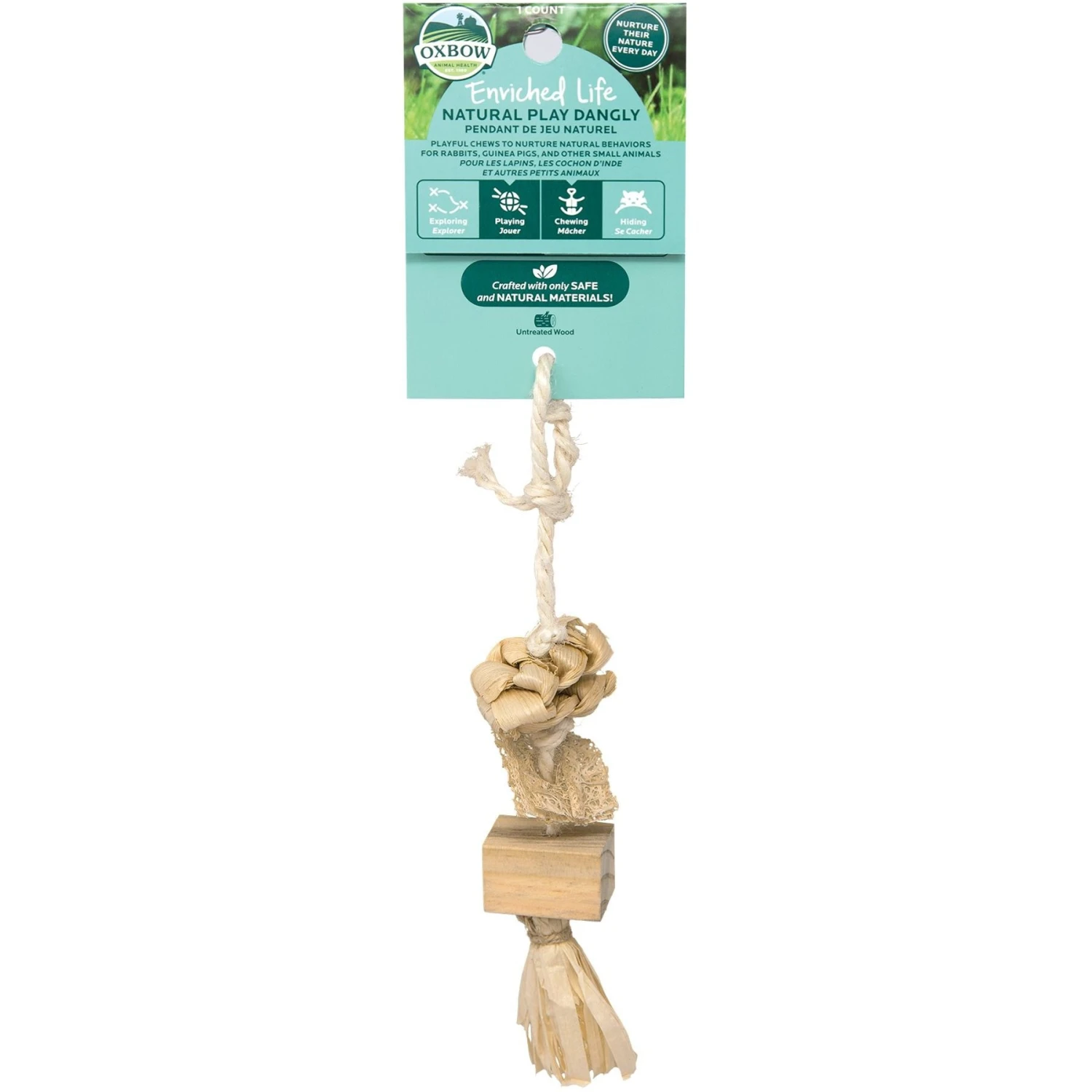 Oxbow Enriched Life Natural Play Dangly Small Animal Toy, Style Varies 2 Oxbow Enriched Life Natural Play Dangly Small Animal Toy, Style Varies - Image 2