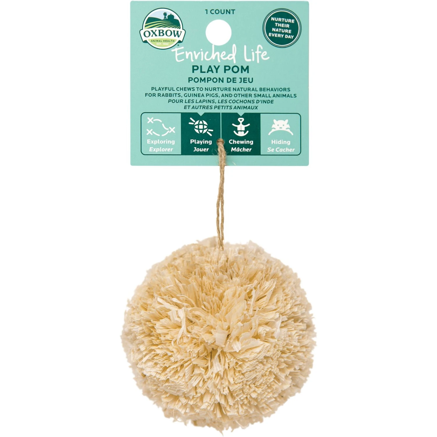 Oxbow Enriched Life Play Pom Small Animal Toy 1 Oxbow Enriched Life Play Pom Small Animal Toy