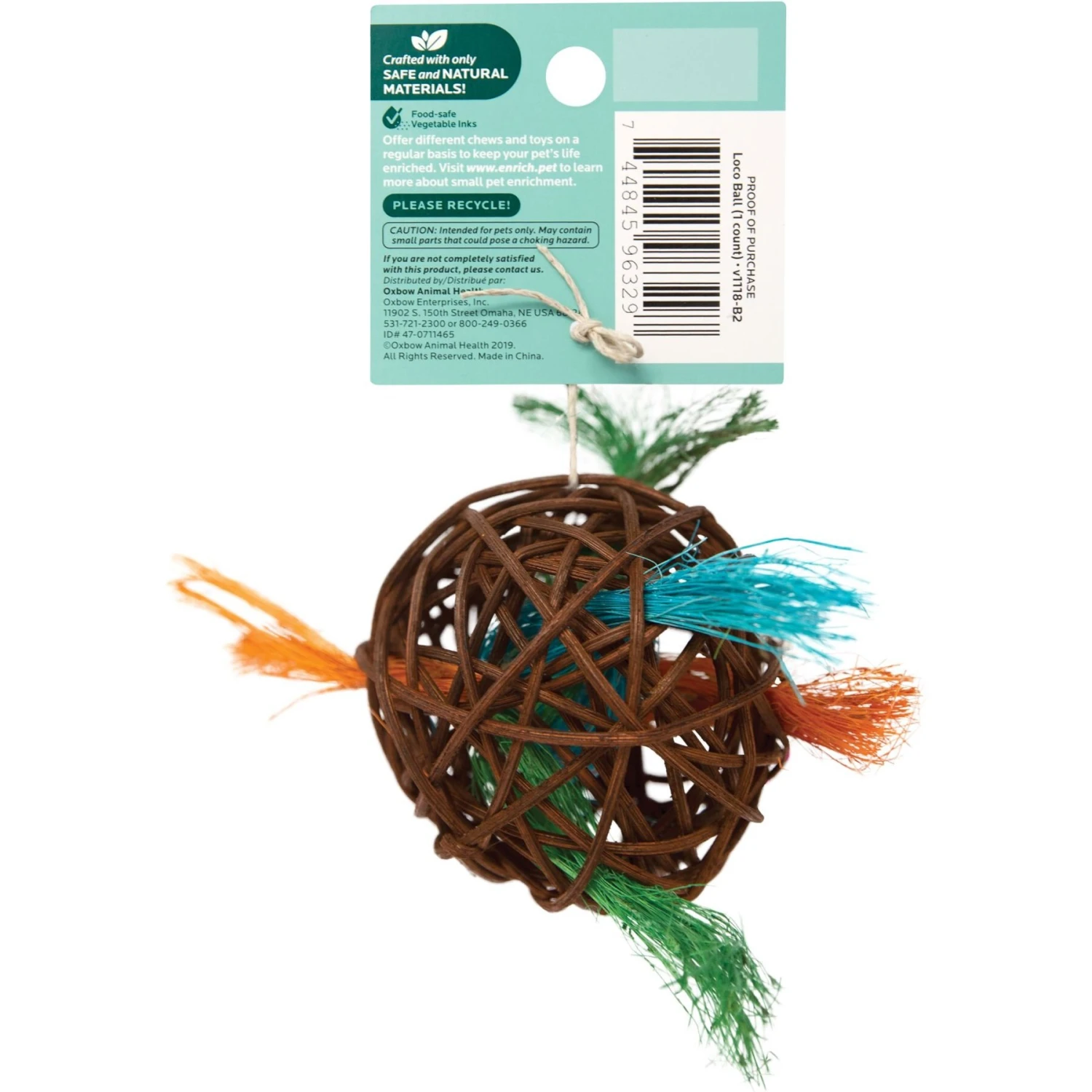 Oxbow Enriched Life Loco Ball Small Animal Toy 2 Oxbow Enriched Life Loco Ball Small Animal Toy - Image 2