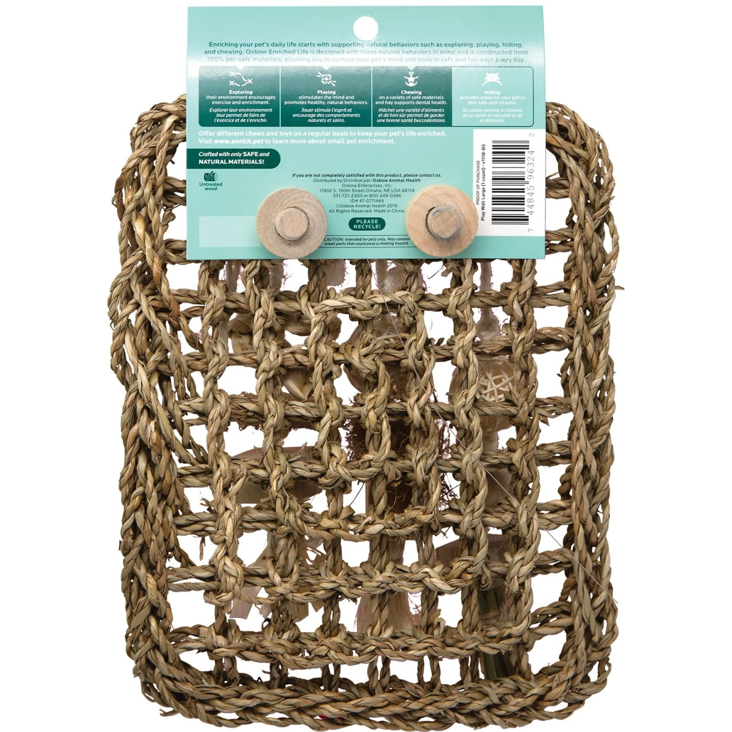 Oxbow Enriched Life Play Wall Small Animal Toy 2 Oxbow Enriched Life Play Wall Small Animal Toy - Image 2