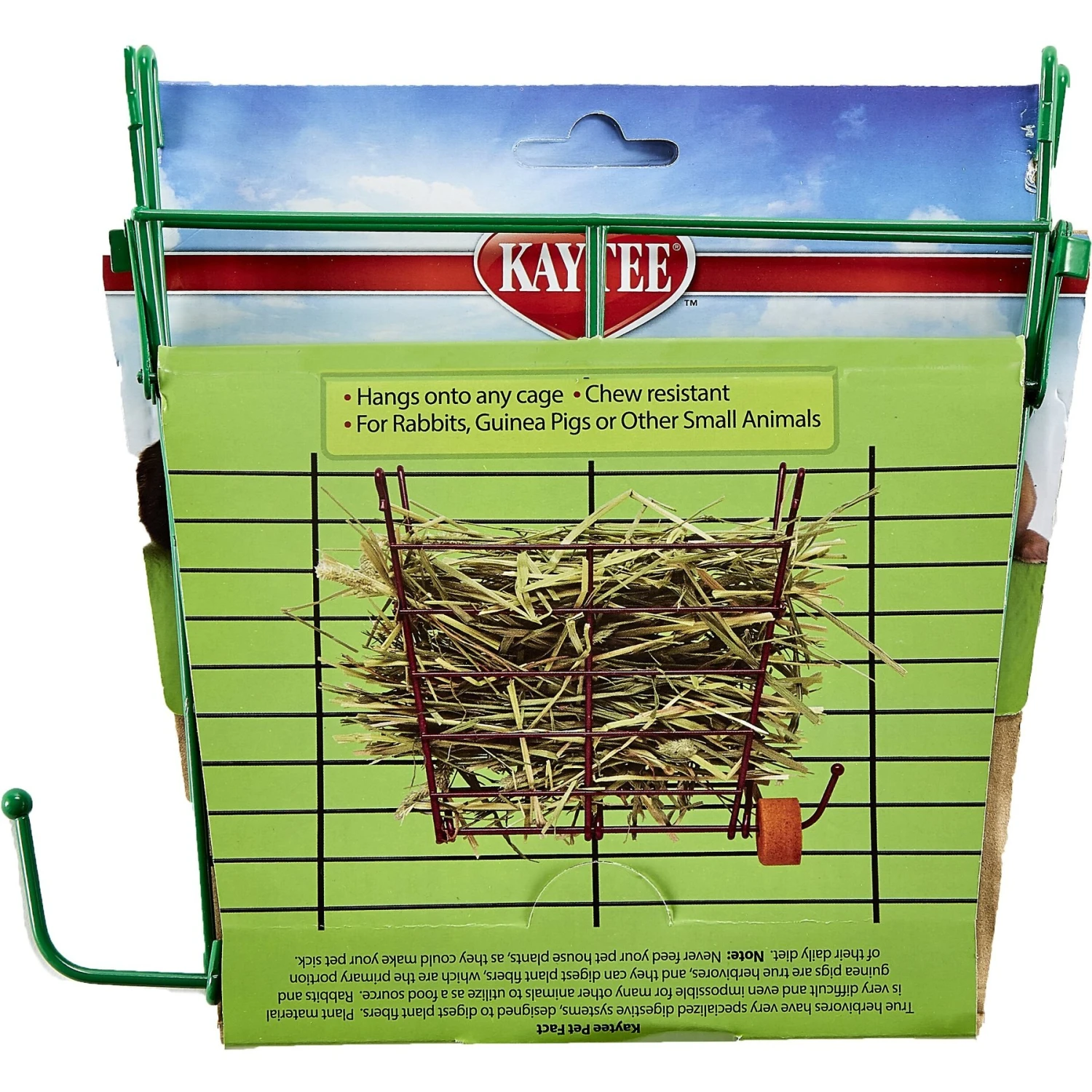 Kaytee Hay Manger & Salt Spool Hanger Small Pet Feeder 2 Kaytee Hay Manger & Salt Spool Hanger Small Pet Feeder - Image 2