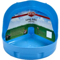 Kaytee Long John Small Pet Litter Pan, Color Varies