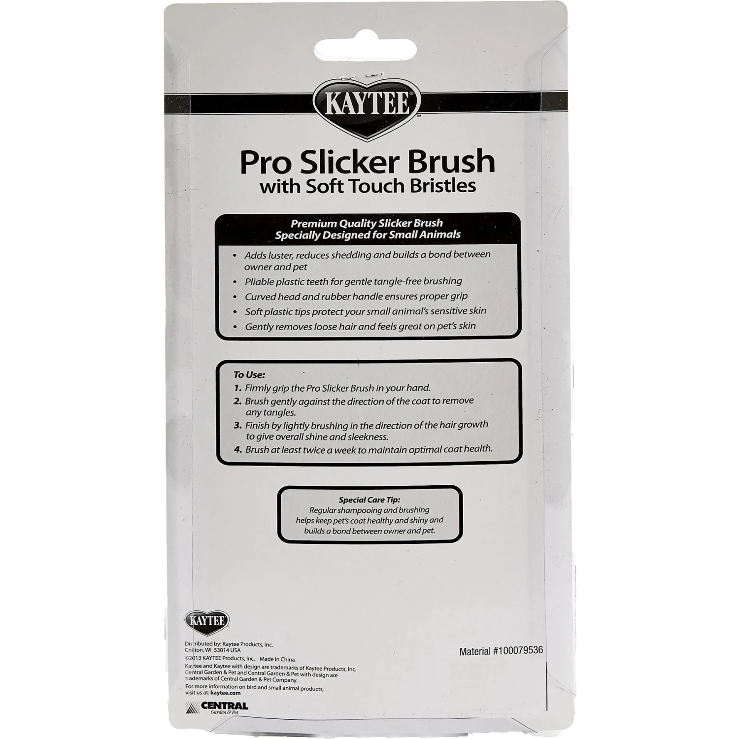 Kaytee Pro-Slicker Small Pet Brush 2 Kaytee Pro-Slicker Small Pet Brush - Image 2